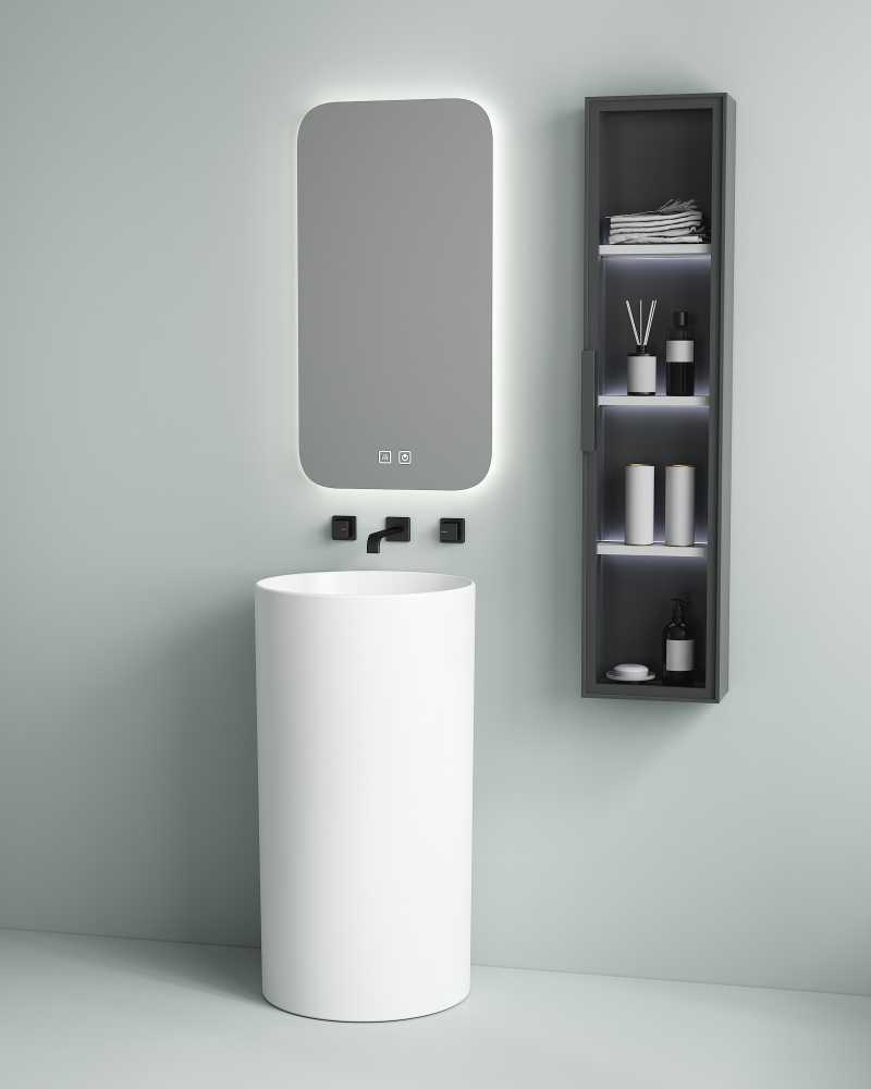 Фото Раковина напольная SantiLine (SL-4014) белый