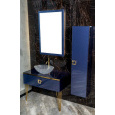 Armadi Art Lucido 853-100-BL Столешница стекло 100см прямая Насыщенный синий