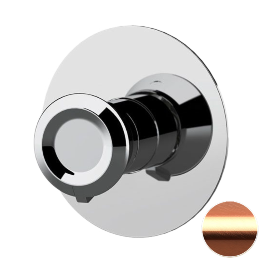 Фото Смеситель для душа Remer Element ET30LRP, медь брашированная