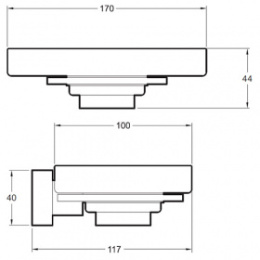 Мыльница настенная Jacob Delafon Mecanique стекло/хром E77868-CP