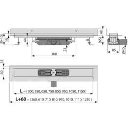 Душевой лоток AlcaPlast (APZ116-650)