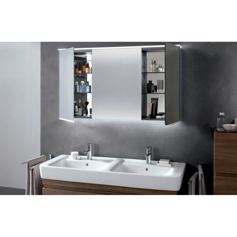 Geberit Option 500.592.00.1 Шкафчик зеркальный, 3 дверцы распашные