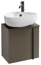 Тумба под раковину Jacob Delafon Nouvelle Vague 45 см, EB3045G-G1C, цвет белый блестящий лак, левая