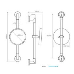 Косметическое зеркало Bemeta 112201172 без подсветки