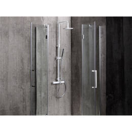 Душевая стойка с термост Mamoli Shower Systems 382708220021 смесителем верхним и ручным душем, Хром