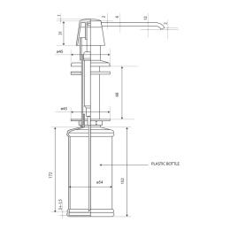 Фото Дозатор для жидкого мыла Paini 53CRDISPABS хром