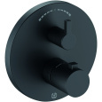 Kludi NOVA FONTE 208303915 Puristic Встраиваемый смеситель для ванны и душа с термостатом, черный ма