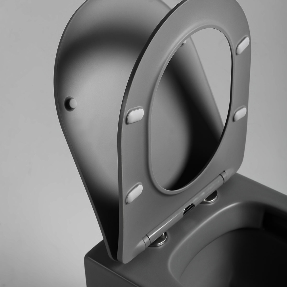 Унитаз подвесной Vincea Piatti (VT1-11SMA) антрацит матовый