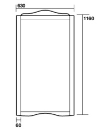 Зеркало Kerasan Retro 731340