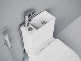 Унитаз-моноблок Laguraty 8074A с раковиной на бачке