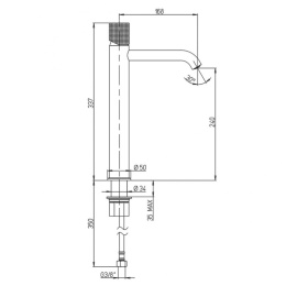 Фото Смеситель для раковины Paini Cox grip 7GPJ205OLL золото
