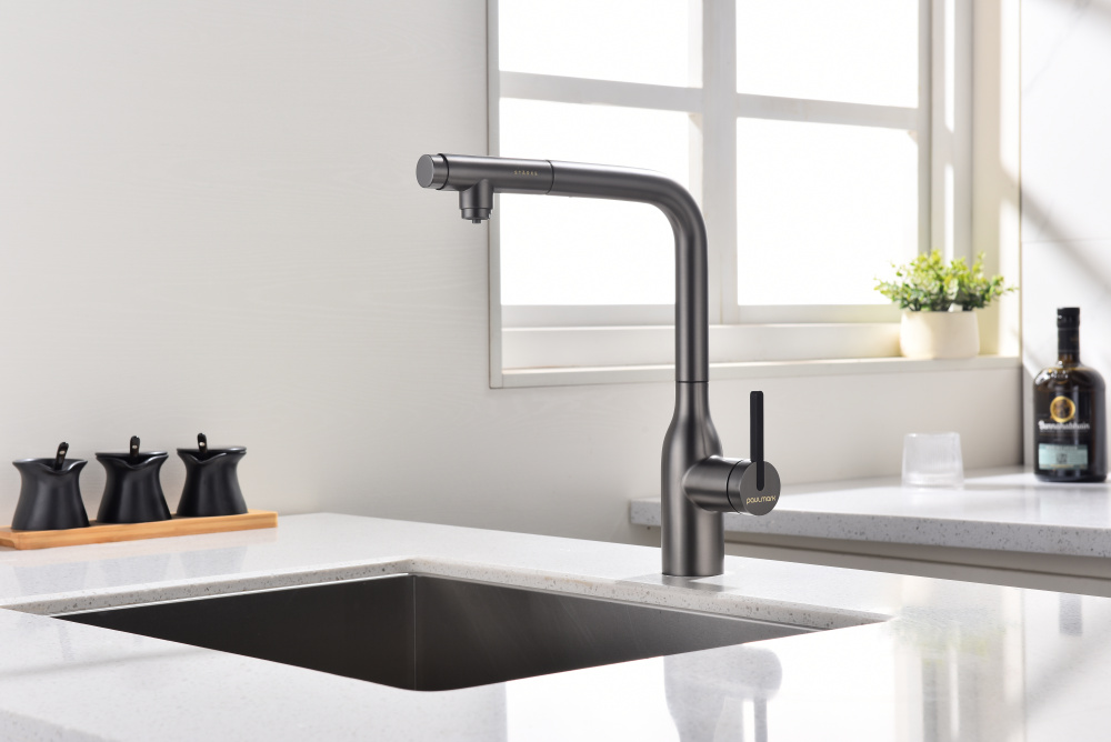 Смеситель для кухни Paulmark Viper (Vi213105-B) беретта