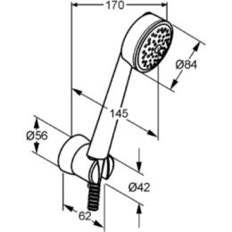 Душевой гарнитур Kludi Zenta (6066091-00) белый