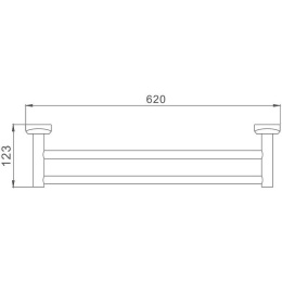 Двойной держатель Haiba HB1609