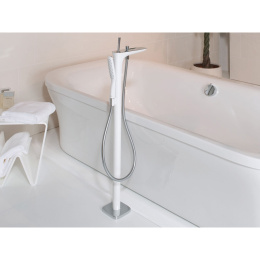 Смеситель для ванны Hansgrohe PuraVida (15473400) хром, белый