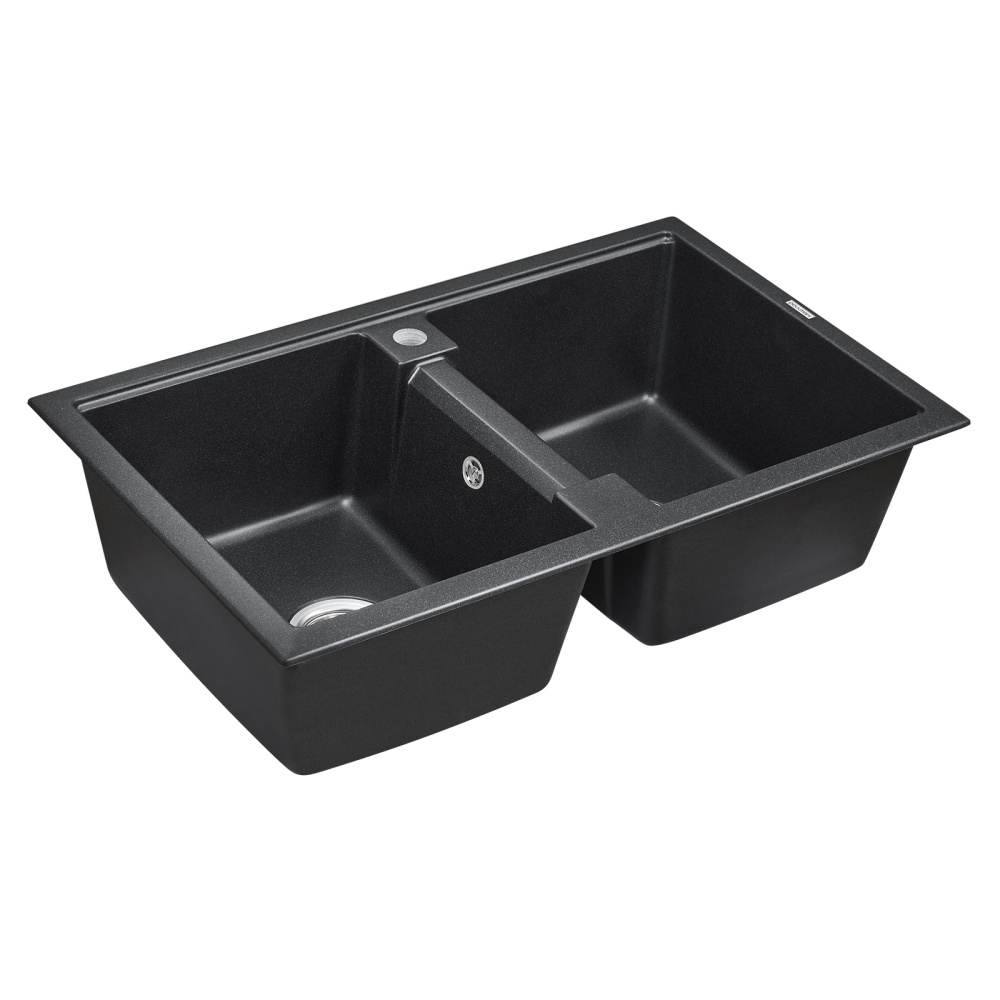 Мойка для кухни Paulmark Tandem (PM238150-BL) чёрный