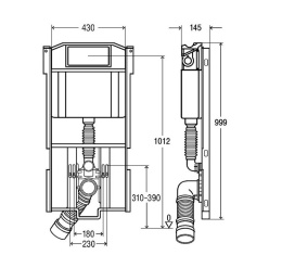 Инсталляция для унитаза 700 010 Viega Steptec