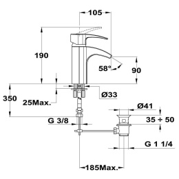 Teka Vita 243820210 Смеситель для раковины