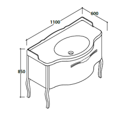 Фото Раковина Globo Paestum (PA022.BI*3) белый