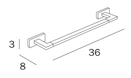 Полотенцедержатель Inda Lea A1818ANE