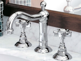 Фото Смеситель Nicolazzi Dames Anglaises 1409BZ18 для раковины на 3 отверстия, бронза, декор Dames Anglai