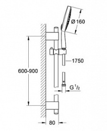 Душевой гарнитур Grohe (27745000) хром