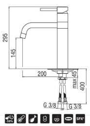NOBILI Oz T5 OZ713/T5CS Смеситель для кухни (хром/сатин)