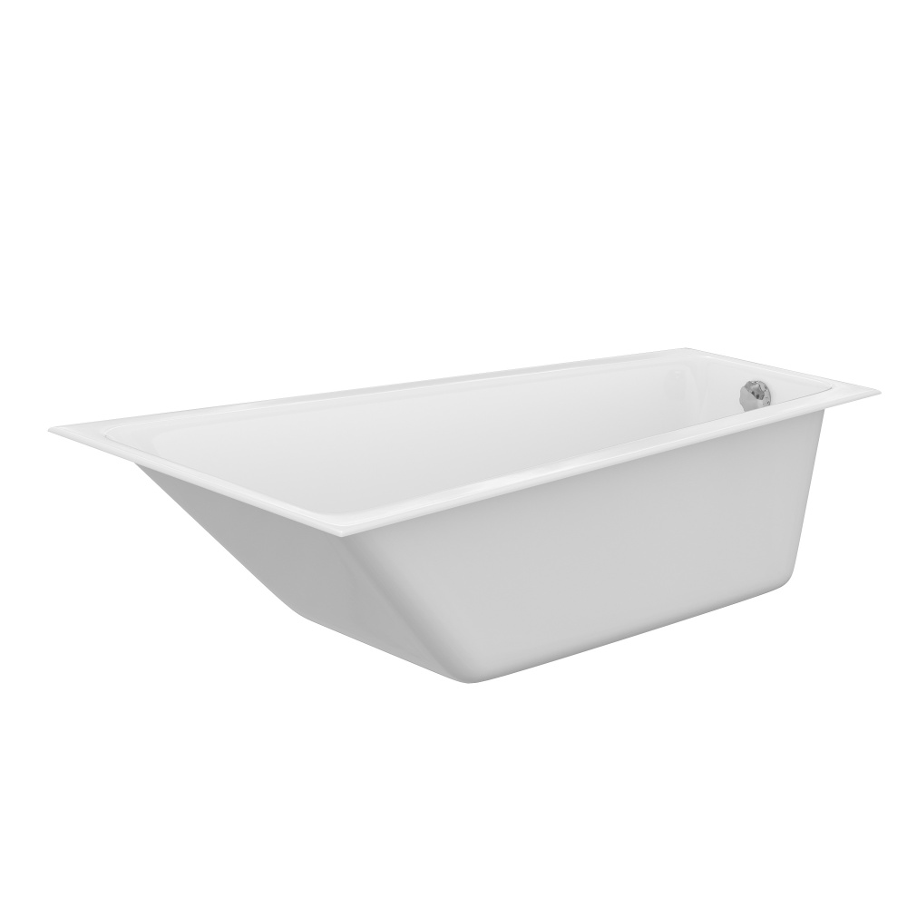 Акриловая ванна 160x100 Cersanit (P-WA-CREA*160-RNL), асимметричная