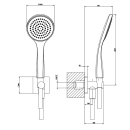 Душевой комплект Gessi Emporio shower (47323#031) хром