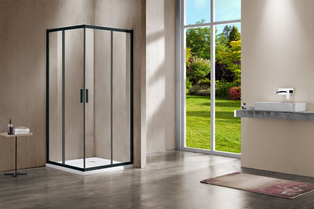 Душевой уголок Vincea Garda (VSS-1G9012CLB) черный