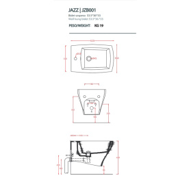 Биде подвесное ArtCeram Jazz (JZB001 01 10)