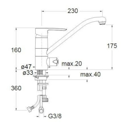 Cristina Picche Elite PL12451 Смеситель для ванны