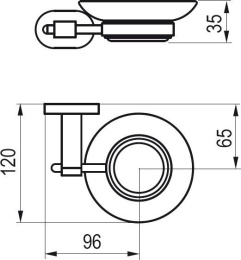 Фото Держатель с мыльницей Ravak Chrome (X07P187), хром
