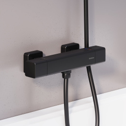 Фото Смеситель для душа c термостатом Damixa Gala (536000300) Чёрный