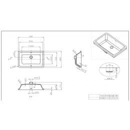 BRAVAT  C22171W-ENG Встраиваемая раковина