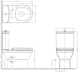 Бачок для унитаза Bravat New Moon (CY01019W-RUS)