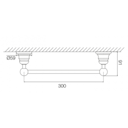 Полотенцедержатель FIMA Carlo Frattini Victory F6060/30BR