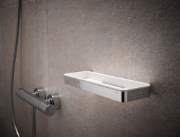 Фото Корзинка для мыла Keuco Plan 14958010051, хром, белый