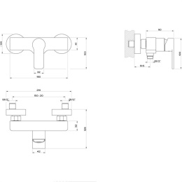 Смеситель для душа Gessi Corso Venezia (47131#031) хром