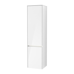 Фото Villeroy Boch Collaro C034L1DH Шкаф пенал для ванной комнаты, петли справа (Glossy White)