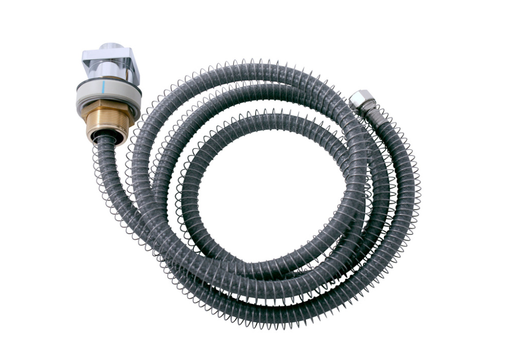 Фото Rav Slezak MD0555 Держатель шланг 2 м. с пружиной без душевой головки с квадратным наконечником