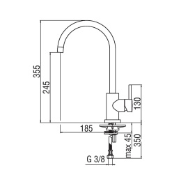 NOBILI Oz T7 OZ133/T7CR - Смеситель для кухни (хром)