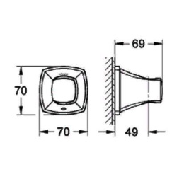 Шланговое подсоединение Grohe Grandera 27970GL0, холодный рассвет глянец, 1/2"-1/2"