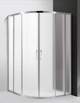 Душевой уголок Cezares Molveno-R-22-80+20-P-Cr, 100 x 100 x 190 см, стекло текстурное Punto, хром
