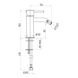 Фото Смеситель для биде Paini Cox 78PW304O никель