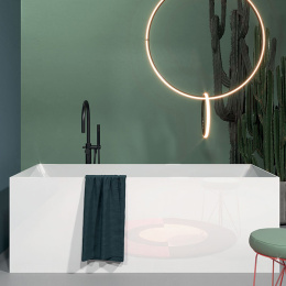 Фото Акриловая ванна 170x75 Gruppo Treesse (V375BL) прямоугольная, отдельностоящая