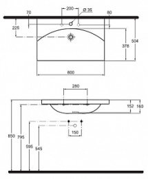 Раковина Ideal Standard Daylight K072701 80 см