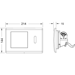 Клавиша смыва Tece TECEplanus (9240361) белый
