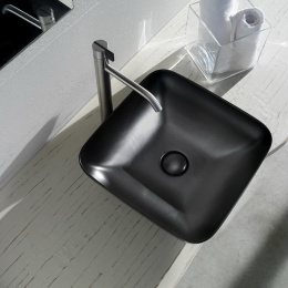 Раковина накладная 42.5 см AeT Elite (L602T0R0V0105) черный матовый