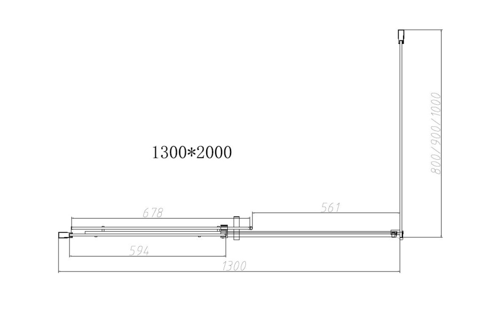 Душевой уголок Vincea Dice (VSR-4D1013CLB) черный